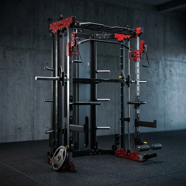 Multi-Power Rack for Home Gym Sport Bodybuilding Equipment Metal Cable Crossover Multifunctional Smith Machine — Studio Shot