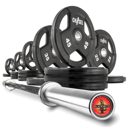 Chisel Olympic Weight Plates & Bar Set Builder