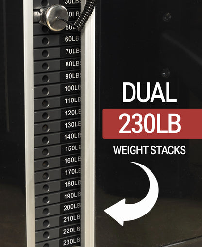 Home Gym - Functional Trainer With Dual 230 lb Weight Stacks